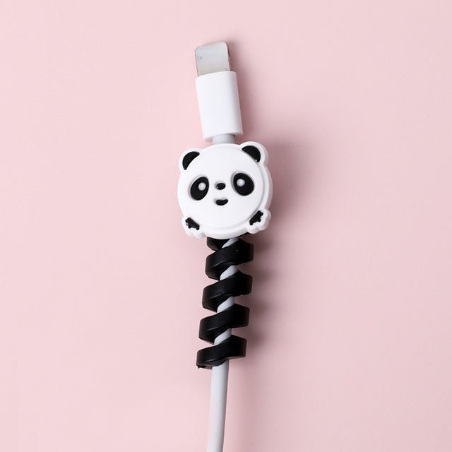 Cartoon Spiral USB Cable Protector and Organizer Bobbin - aydens bidness