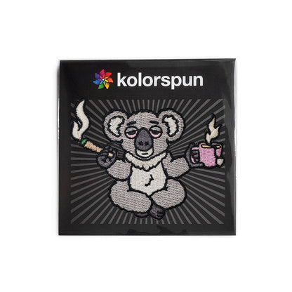 High Koala Tea Pun Patch