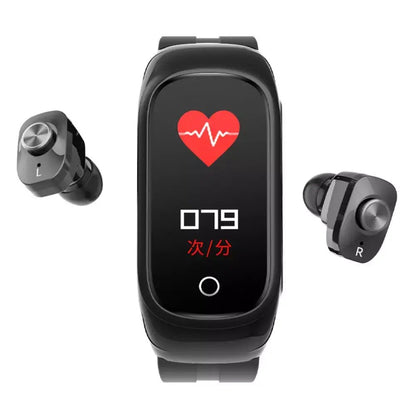 2-In-1 Smart Watch & Earbuds Fitness True Wireless Combo - aydens bidness