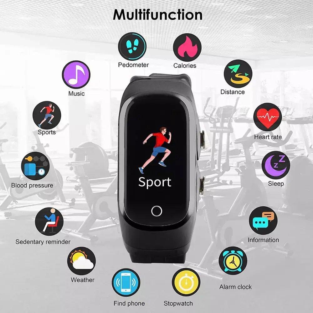 2-In-1 Smart Watch & Earbuds Fitness True Wireless Combo - aydens bidness