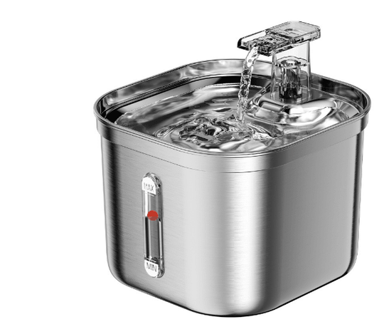2.2L Stainless Steel Cat Water Fountain with Filters - aydens bidness