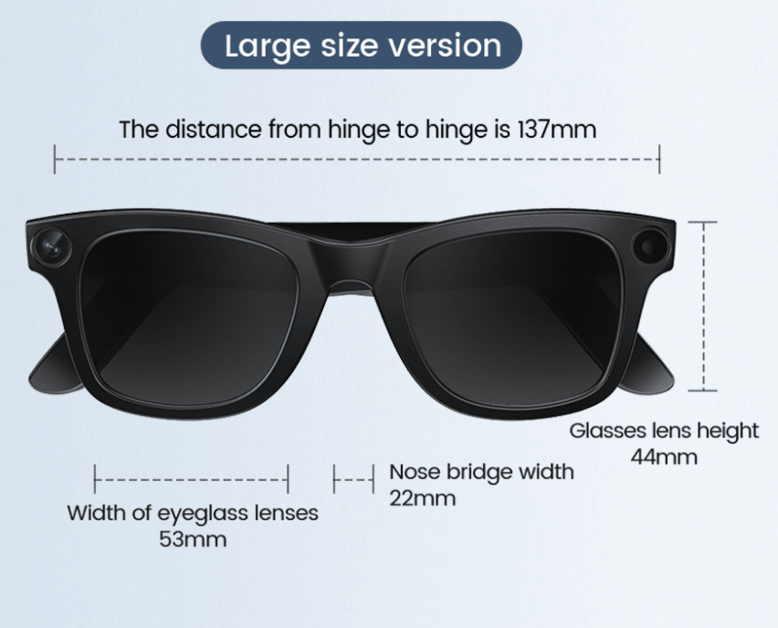 AI Camera Smart Glasses - aydens bidness