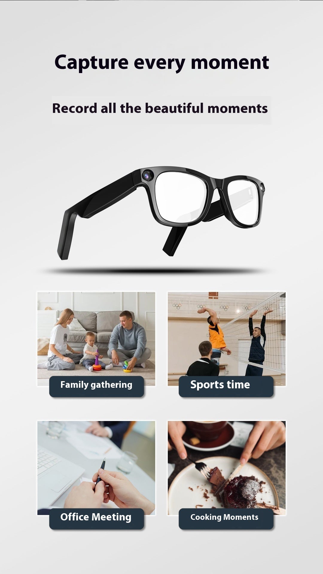 AI Camera Smart Glasses - aydens bidness