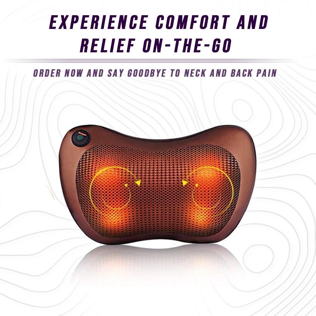 Back and Neck Massage Pillow w/Heat - aydens bidness