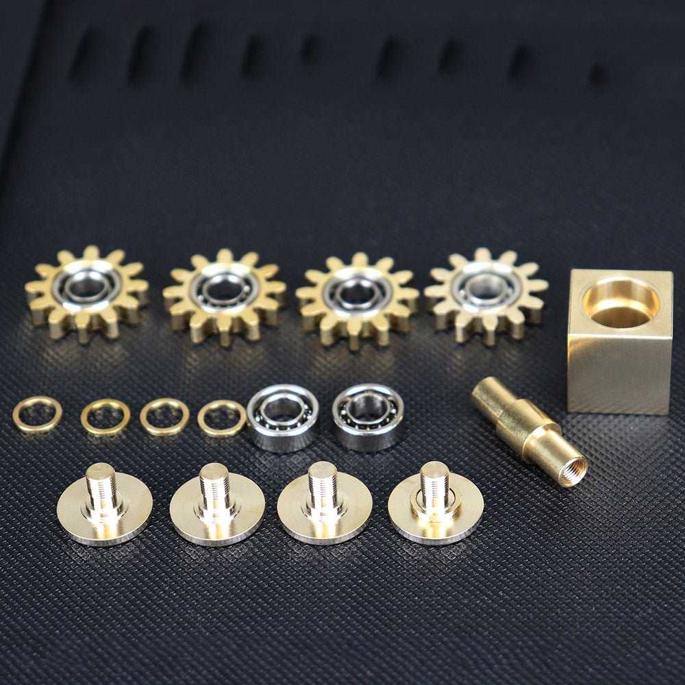 Brass Cube Gears Spinner - aydens bidness