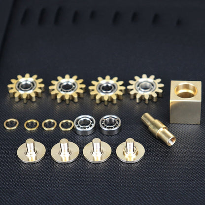 Brass Cube Gears Spinner - aydens bidness