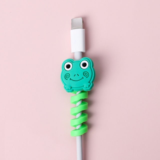 Cartoon Spiral USB Cable Protector and Organizer Bobbin - aydens bidness