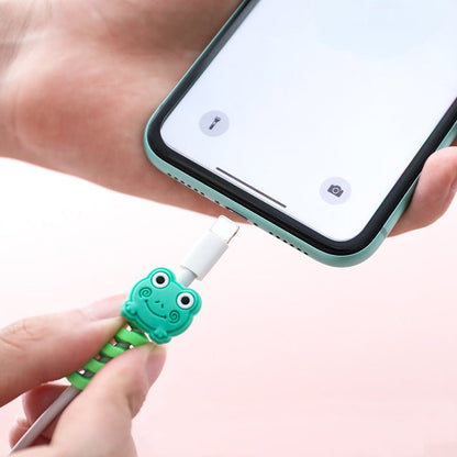Cartoon Spiral USB Cable Protector and Organizer Bobbin - aydens bidness