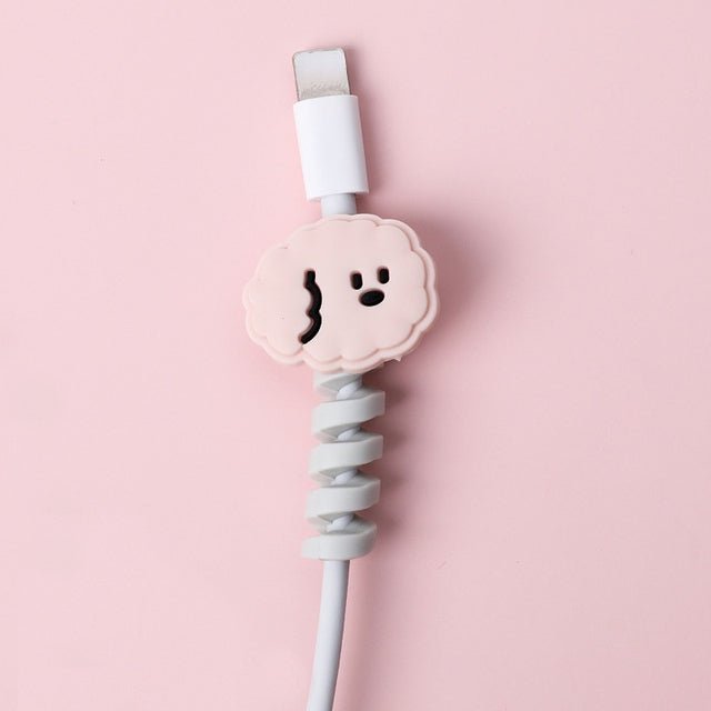 Cartoon Spiral USB Cable Protector and Organizer Bobbin - aydens bidness