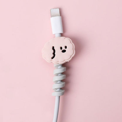 Cartoon Spiral USB Cable Protector and Organizer Bobbin - aydens bidness