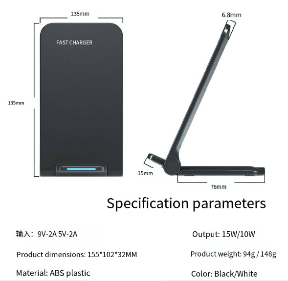FDGAO 15W Wireless Charger Compatible with Apple & Samsung - aydens bidness