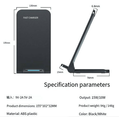 FDGAO 15W Wireless Charger Compatible with Apple & Samsung - aydens bidness