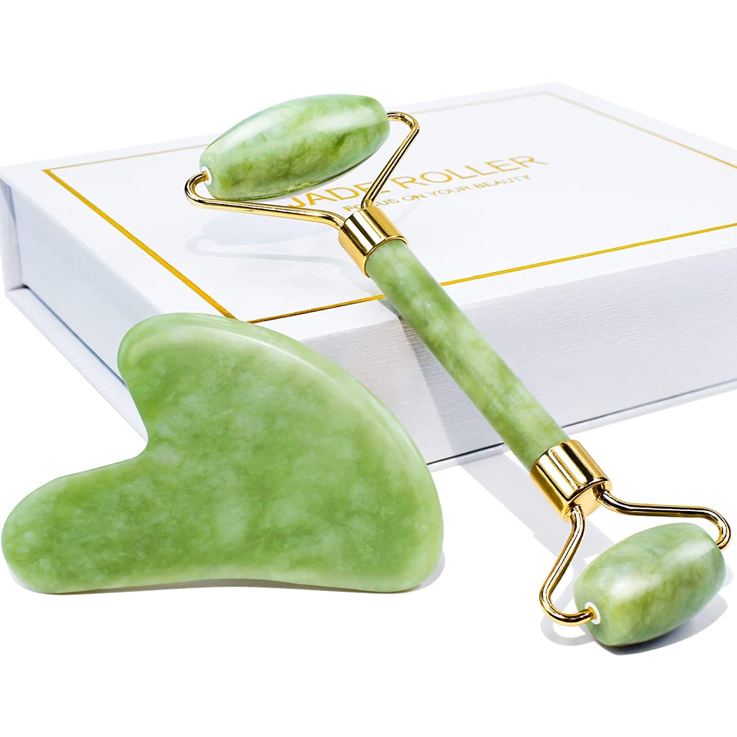 Jade Roller & Gua Sha Gift Box - aydens bidness