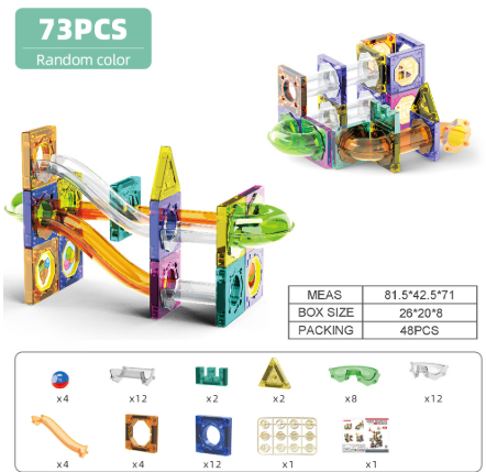 Magnetic Block Track Splicing Toy (One Set) - aydens bidness