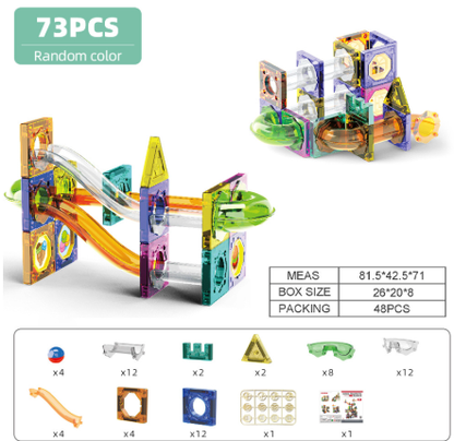 Magnetic Block Track Splicing Toy (One Set) - aydens bidness