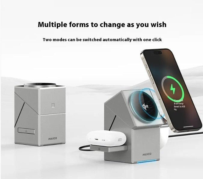 Magnetic Touch Rotating Wireless Charger - aydens bidness