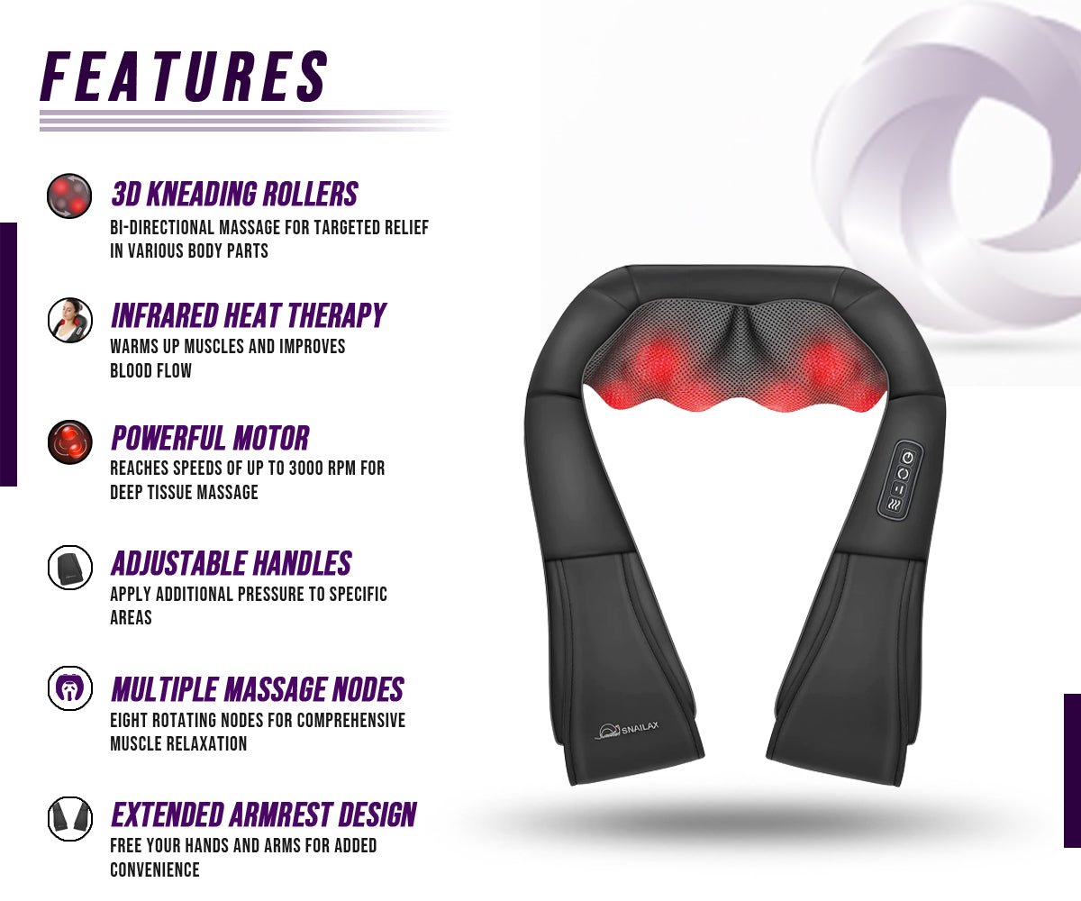 Neck and Shoulder Massager w/Heat - aydens bidness