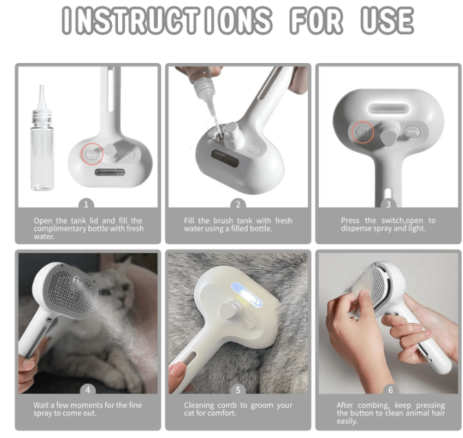 Pet Hair Spray Brush - aydens bidness