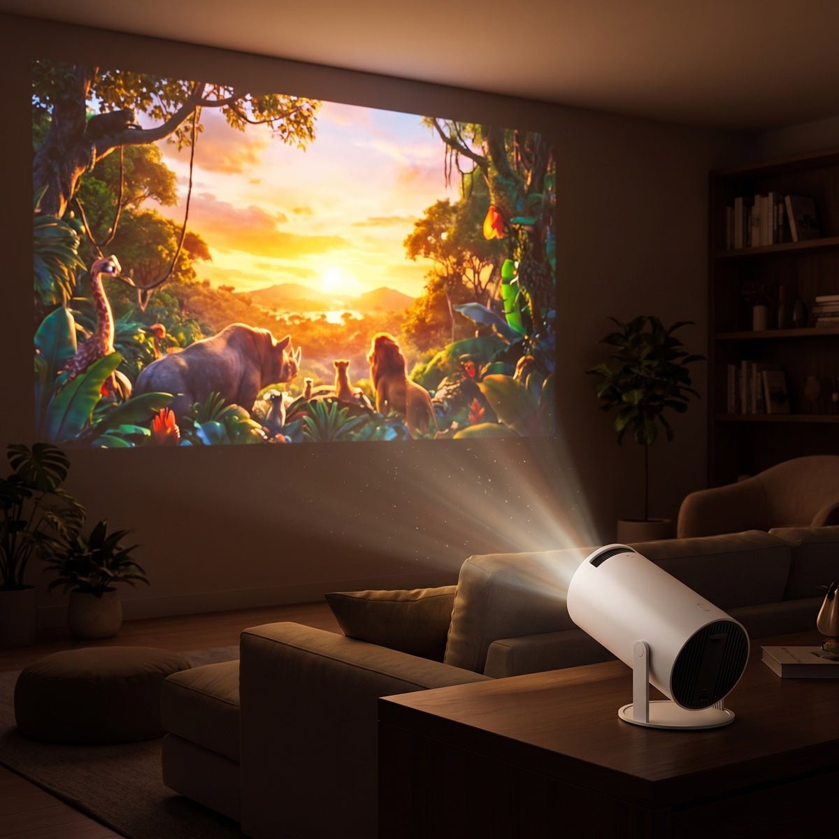 Portable Mini Projector – HD Outdoor Movie Projector for Travel, Home & Gaming - aydens bidness