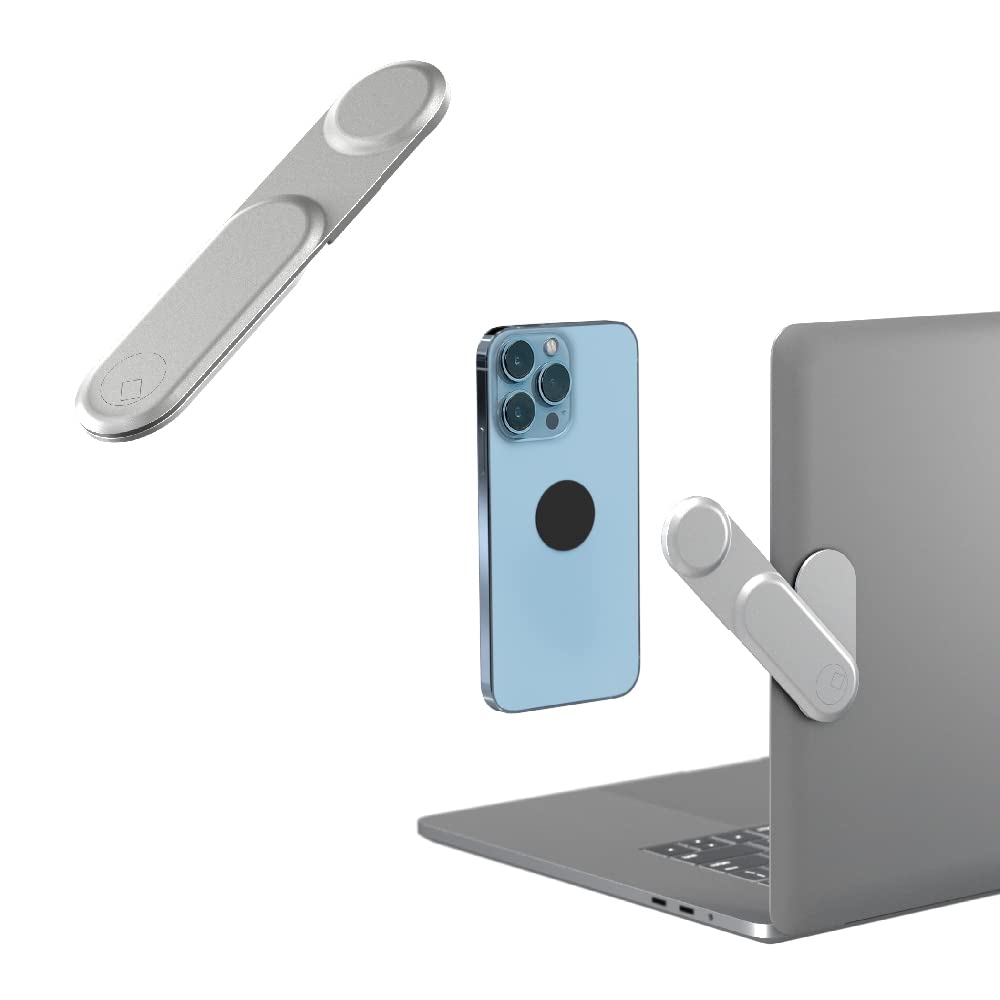 Rolling Square Edge Magnetic Phone Mount for Tablets and Monitors Carrara White - aydens bidness